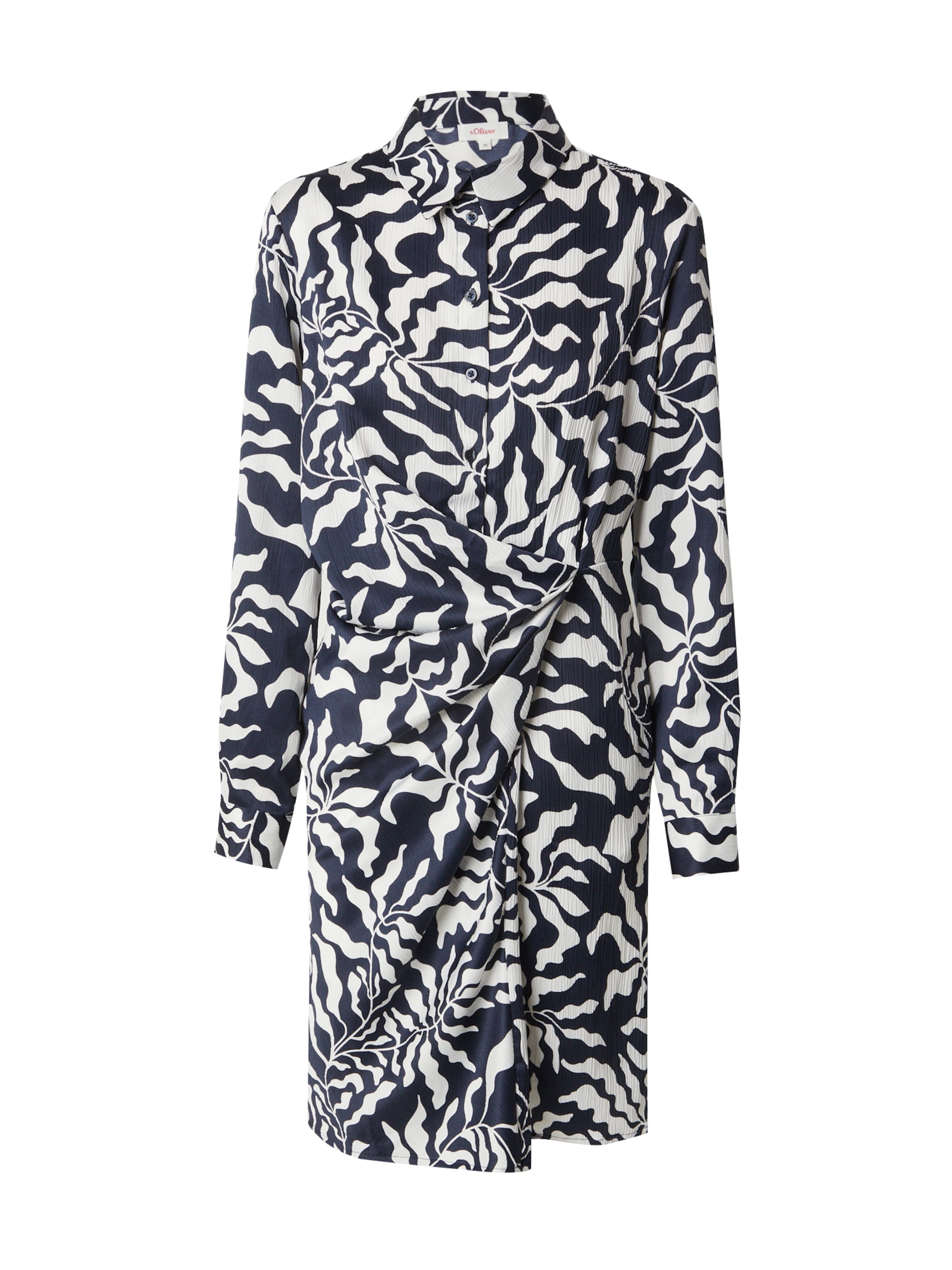 s.Oliver Košeľové šaty - Modrá: predná strana