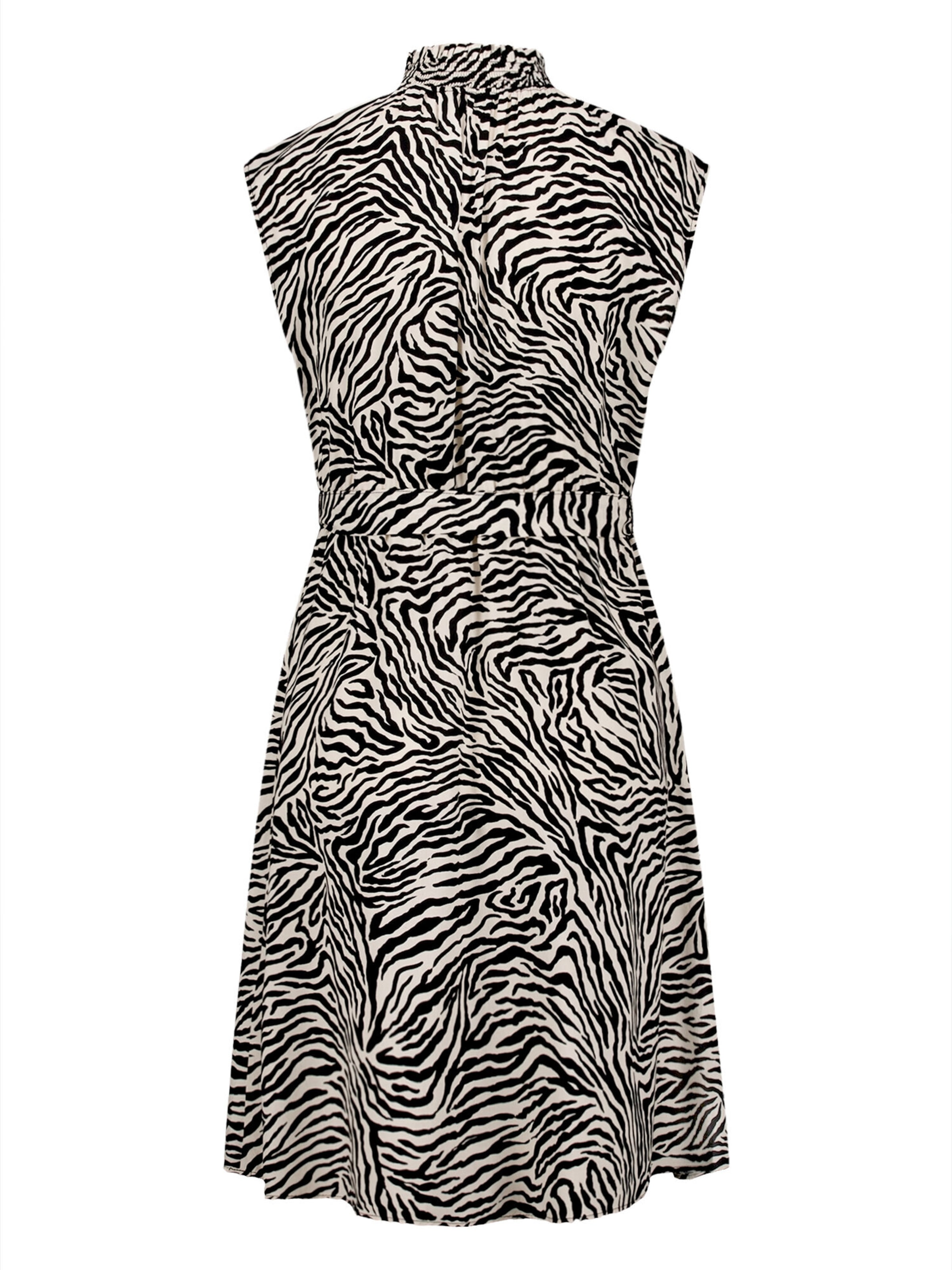 zero Midikleid mit Print. in Weiß