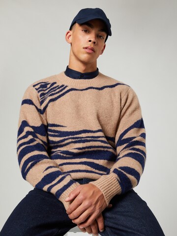 Pullover 'Henry' di Guido Maria Kretschmer Men in beige: frontale