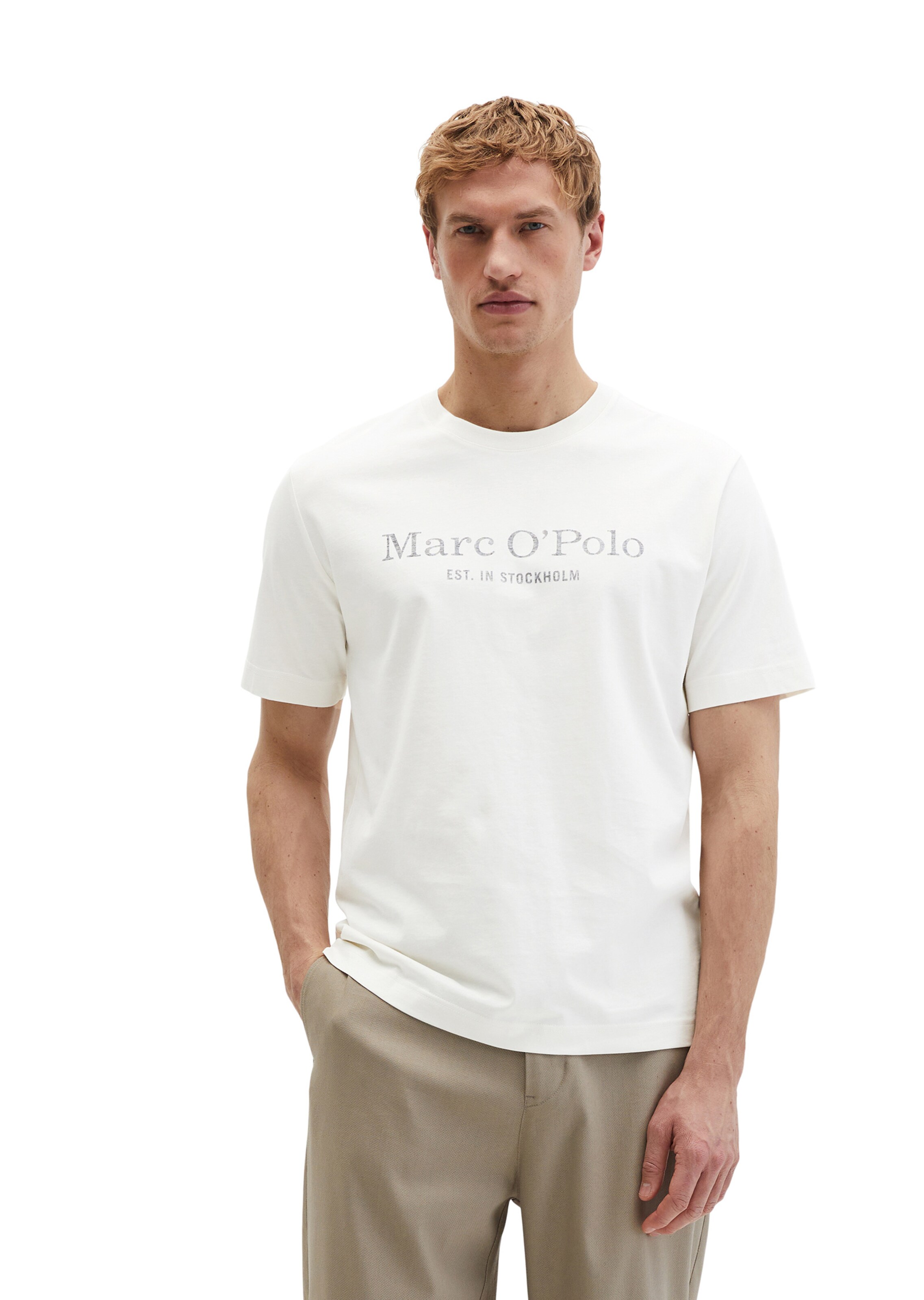 Marc O'Polo Shirt in Beige: front