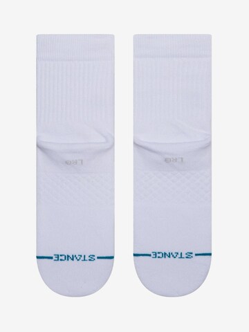 Stance Athletic Socks 'Icon Quarter' in White