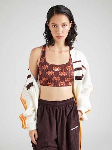 ADIDAS PERFORMANCE Bustier Sports-BH 'Adidas x FARM Rio' i brun: forside
