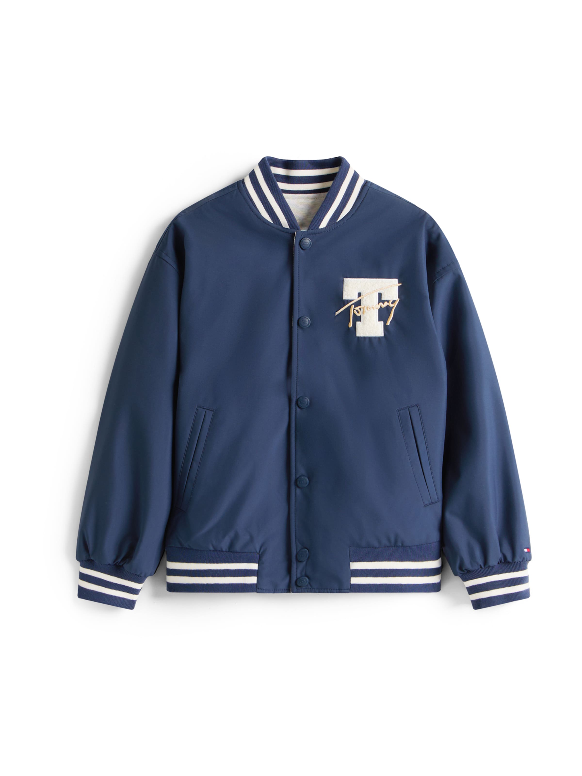 TOMMY HILFIGER - Casaco meia-estação em azul: frente