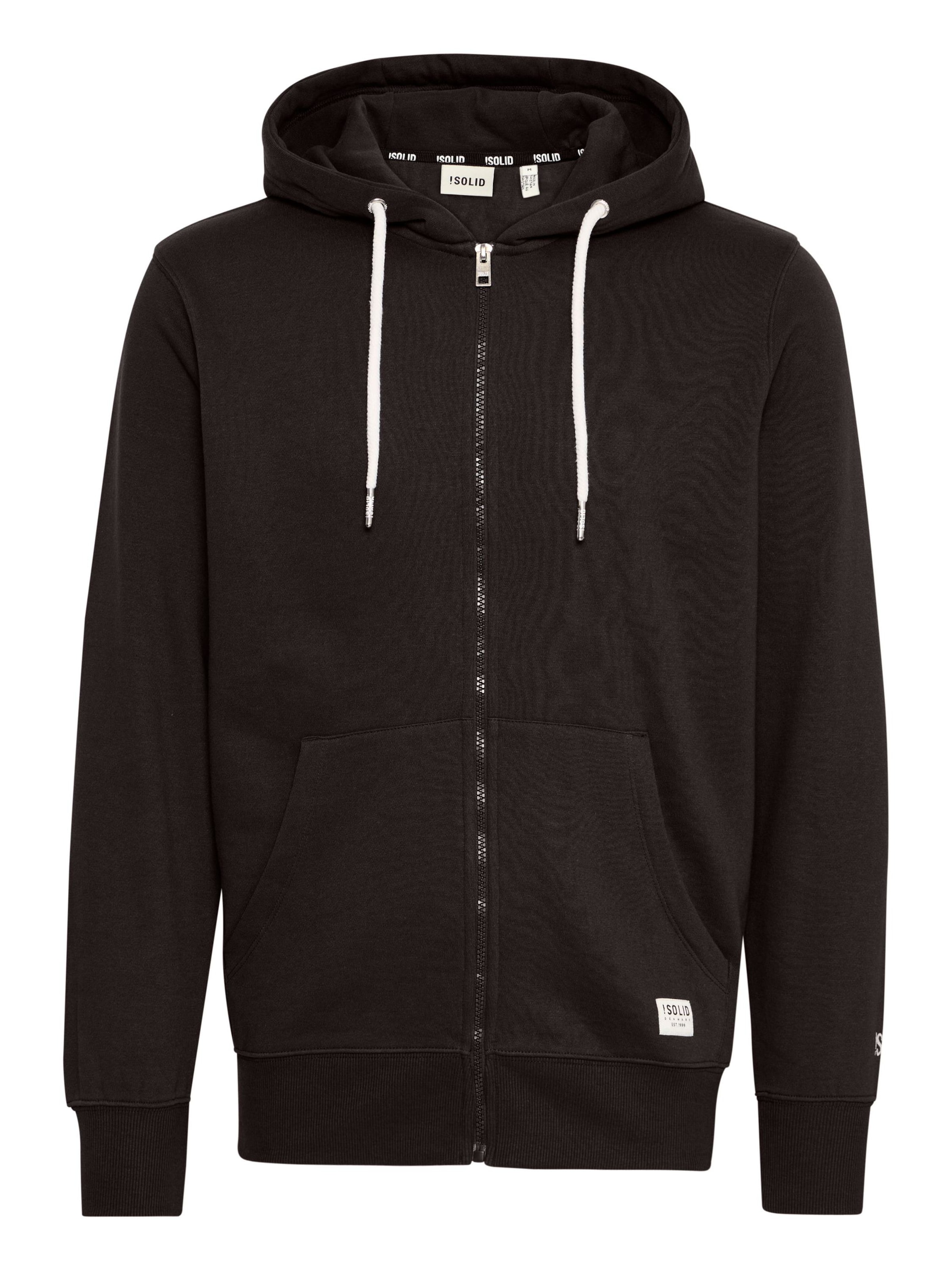 !Solid - Casaco em moletão 'CHALI' em preto: frente