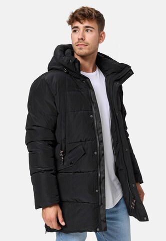 INDICODE JEANS Winterparka 'Kasper' in Schwarz