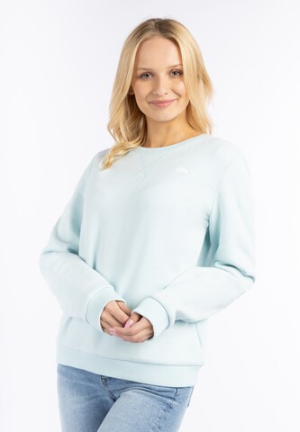 Sweat-shirt Schmuddelwedda en bleu : devant