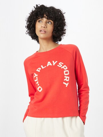 ONLY PLAY Athletic Sweatshirt 'Nedja' in Red: front