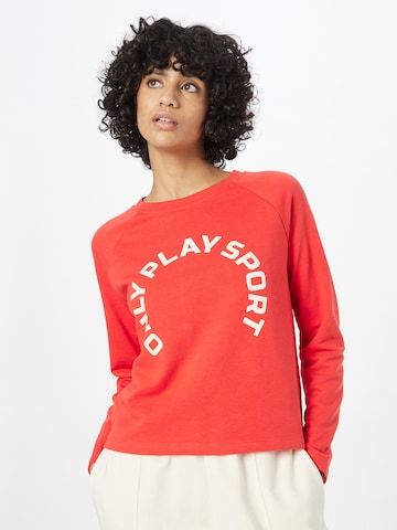 ONLY PLAY Athletic Sweatshirt 'Nedja' in Red: front