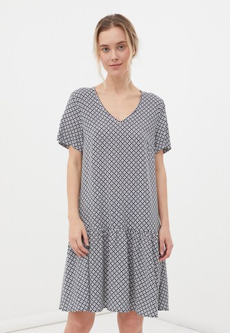 Finn Flare Sommerkleid 'Print' in Blau: Vorderseite