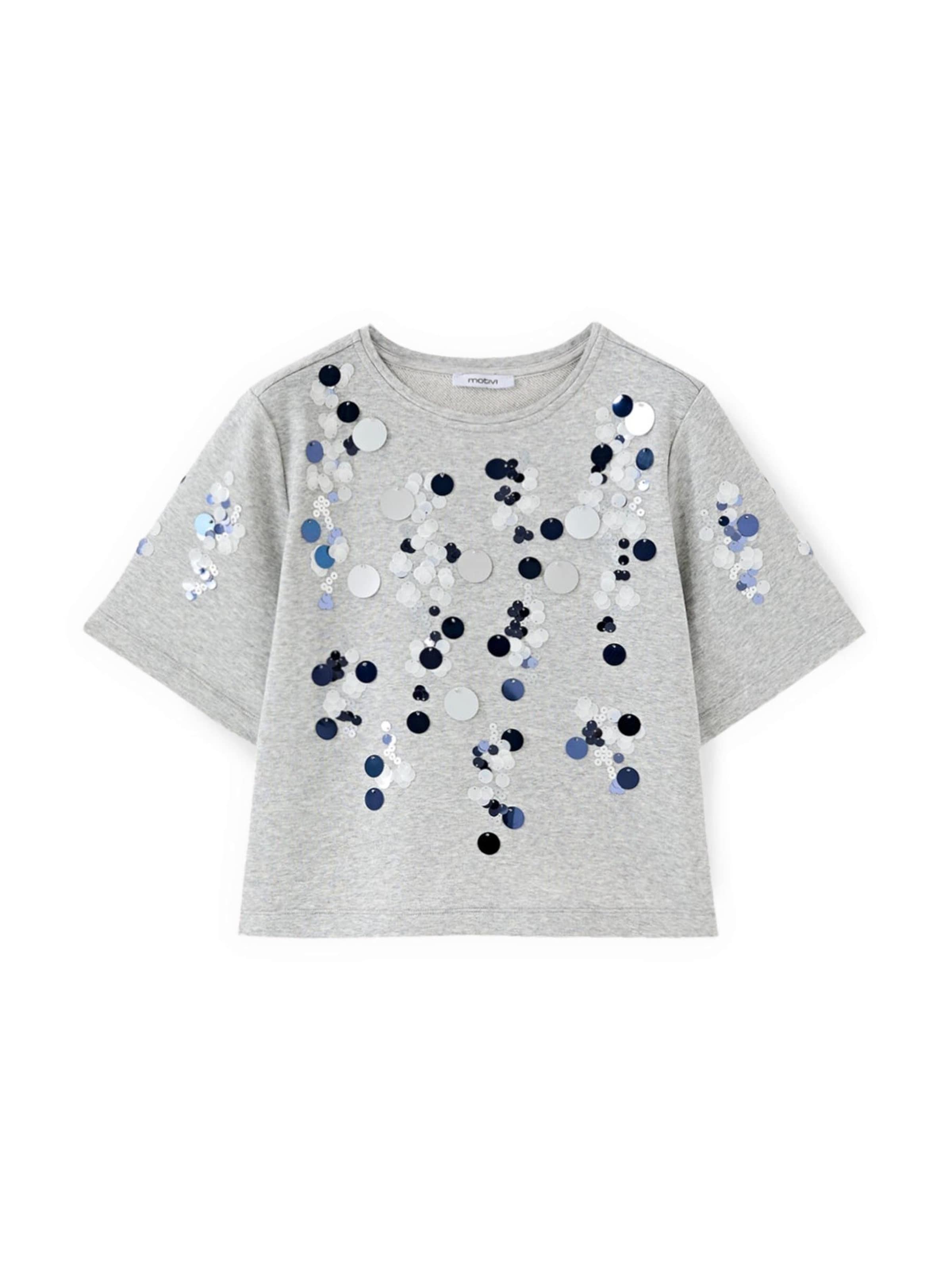 MOTIVI Trui in Grijs: voorkant