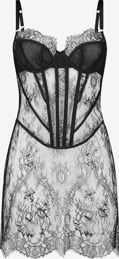 Hunkemöller Camisa de noite 'Camille' em preto / transparente, Vista do produto