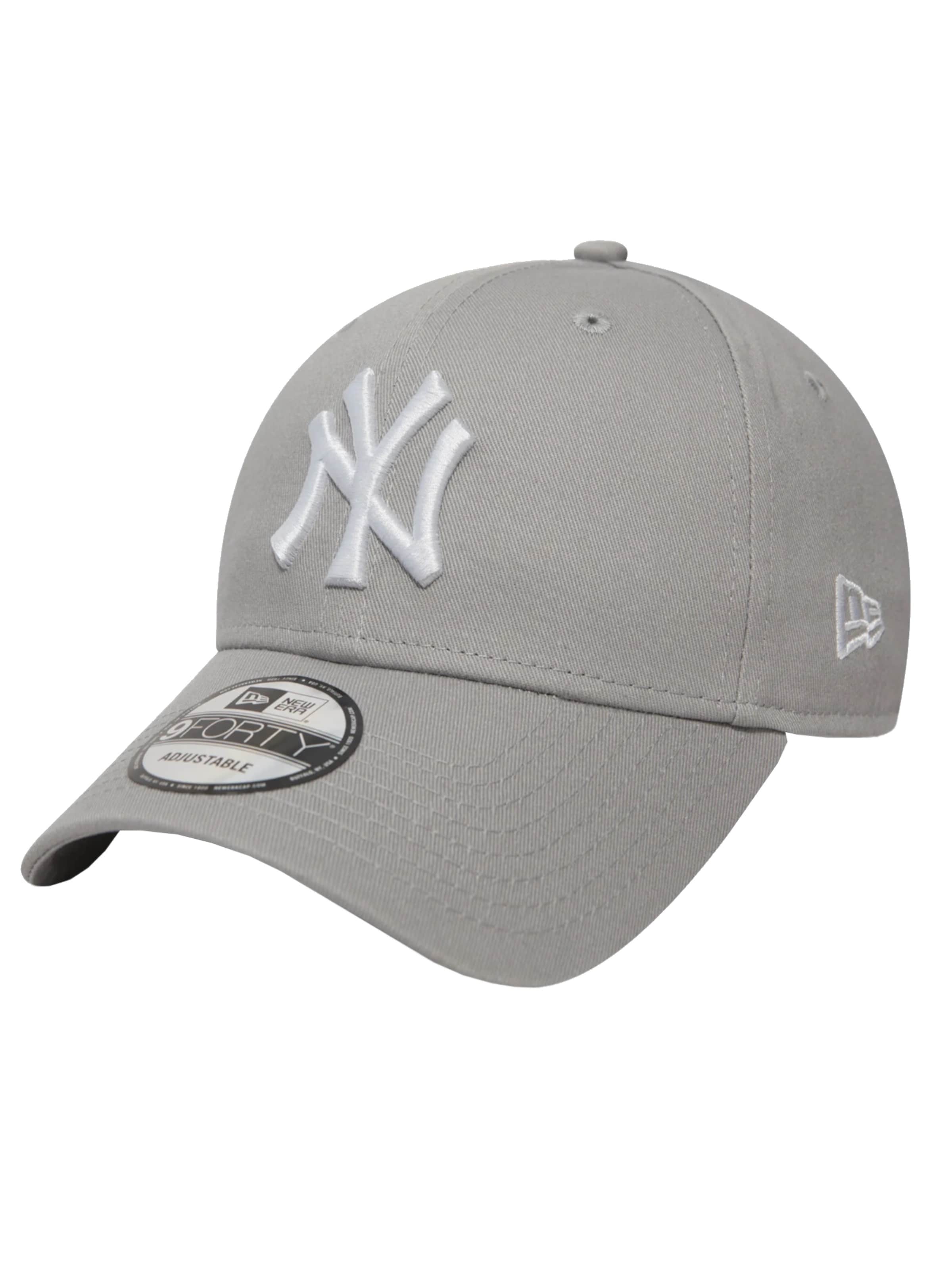 NEW ERA Cap 'New Era 9FORTY League Basic New York Yankees MLB' in Grey: front
