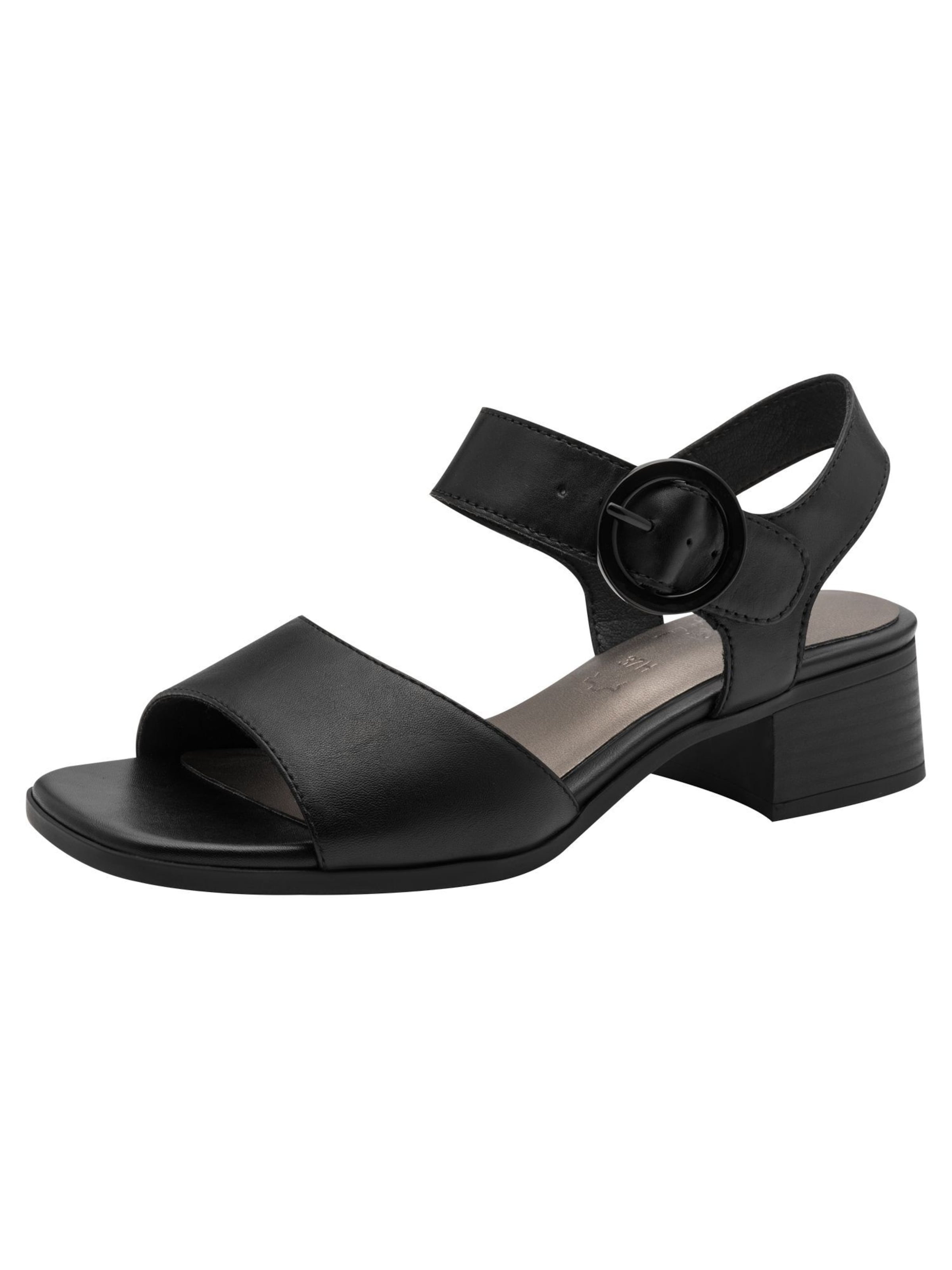 JANA Sandals in Black: front