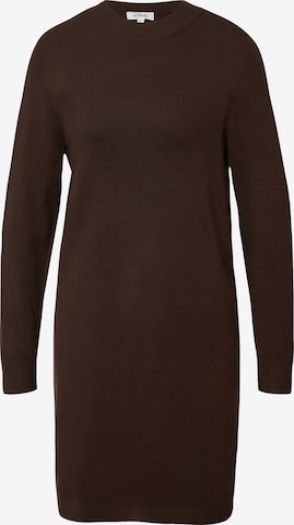 s.Oliver Gebreide jurk in Bruin: voorkant