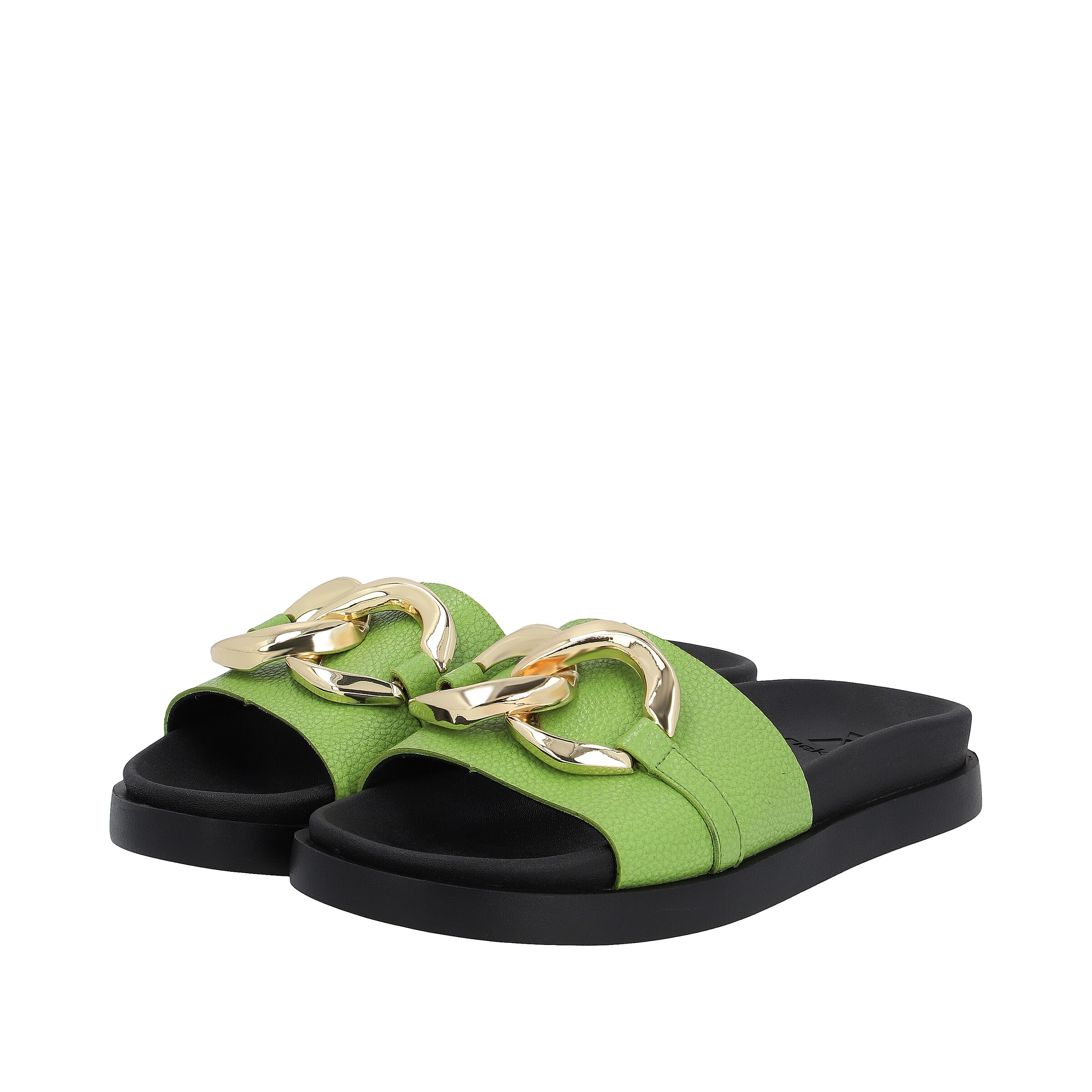 Mule Rieker Sport en vert : devant