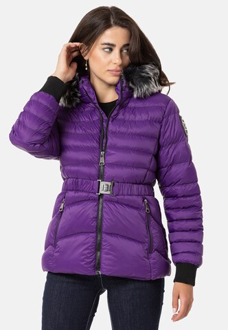 Veste d’hiver CIPO & BAXX en violet : devant