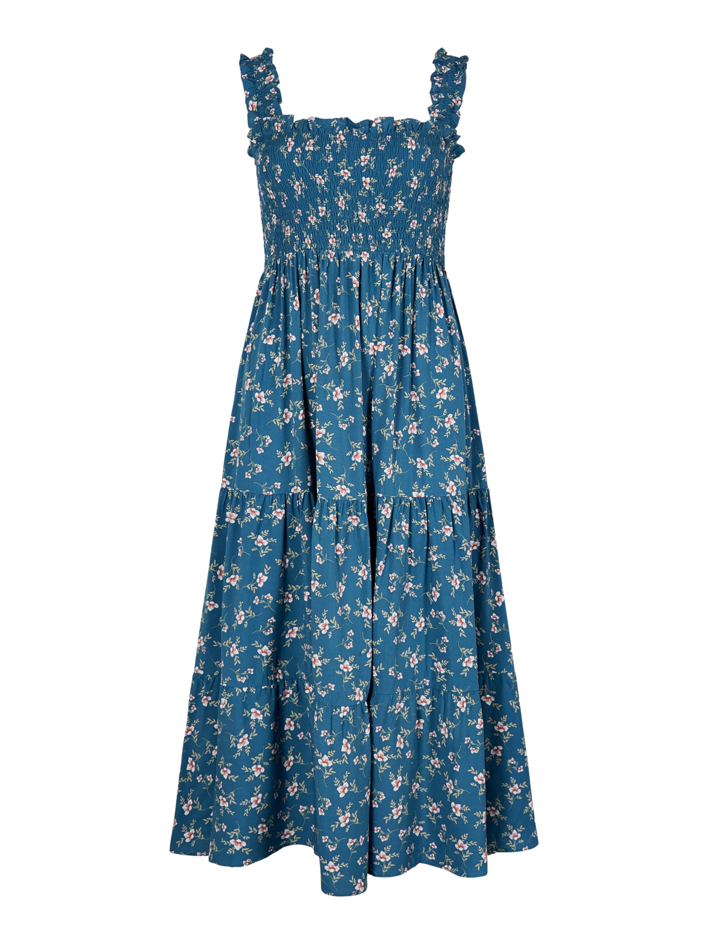 Apricot Dress in Blue: front