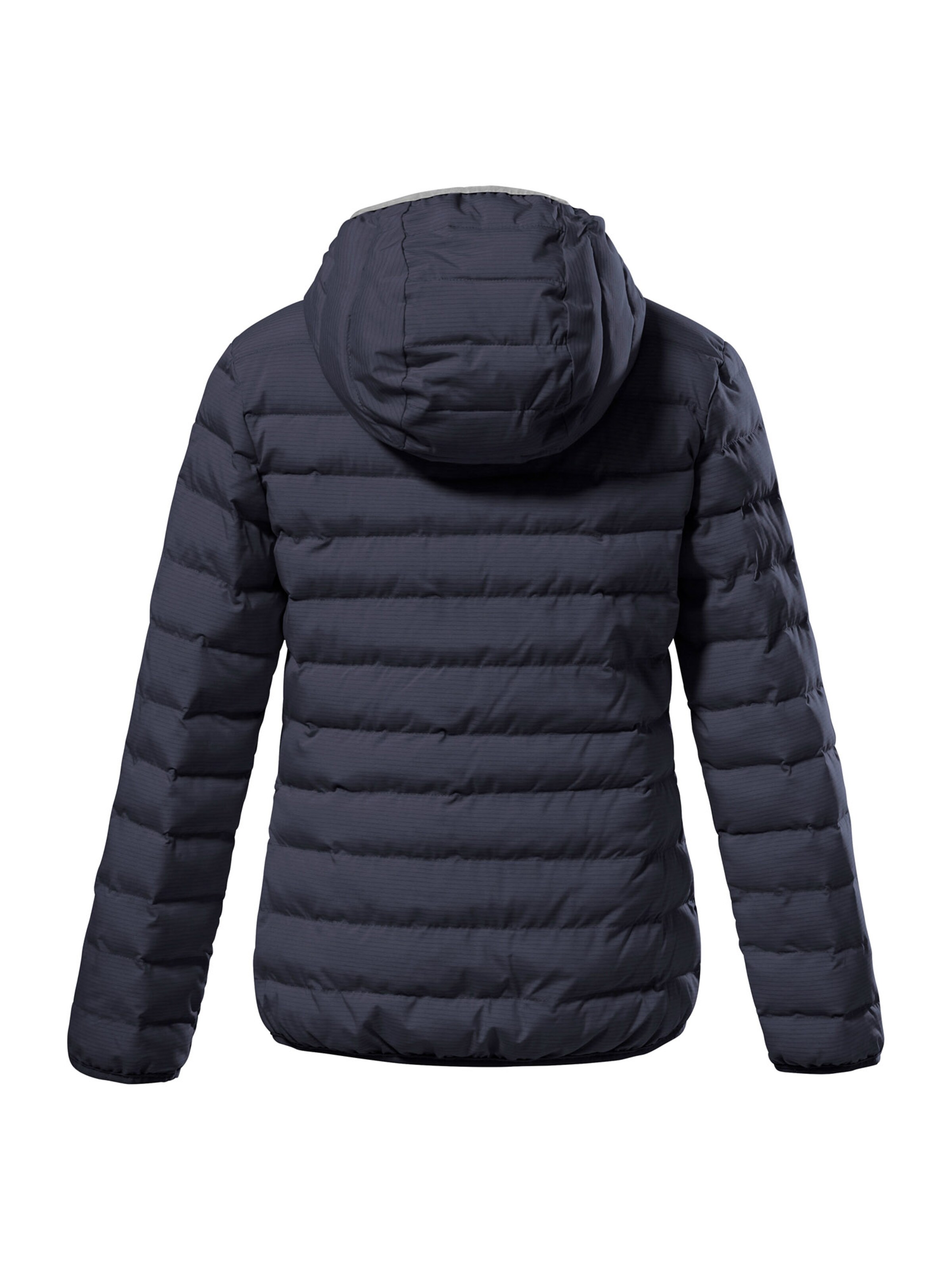 Killtec Veste d'extérieur pour homme, Gris chiné/gris clair/orange, L