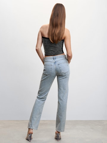 MANGO Regular Jeans 'Camilie' in Blauw