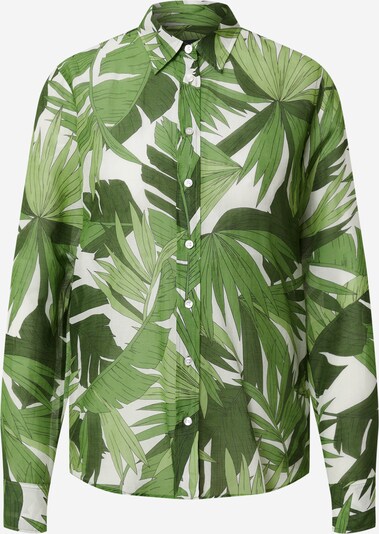GANT Bluse 'D2. PALM BREEZE' in grün / weiß, Produktansicht