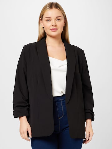 Blazer 'Naima' ABOUT YOU Curvy en noir : devant