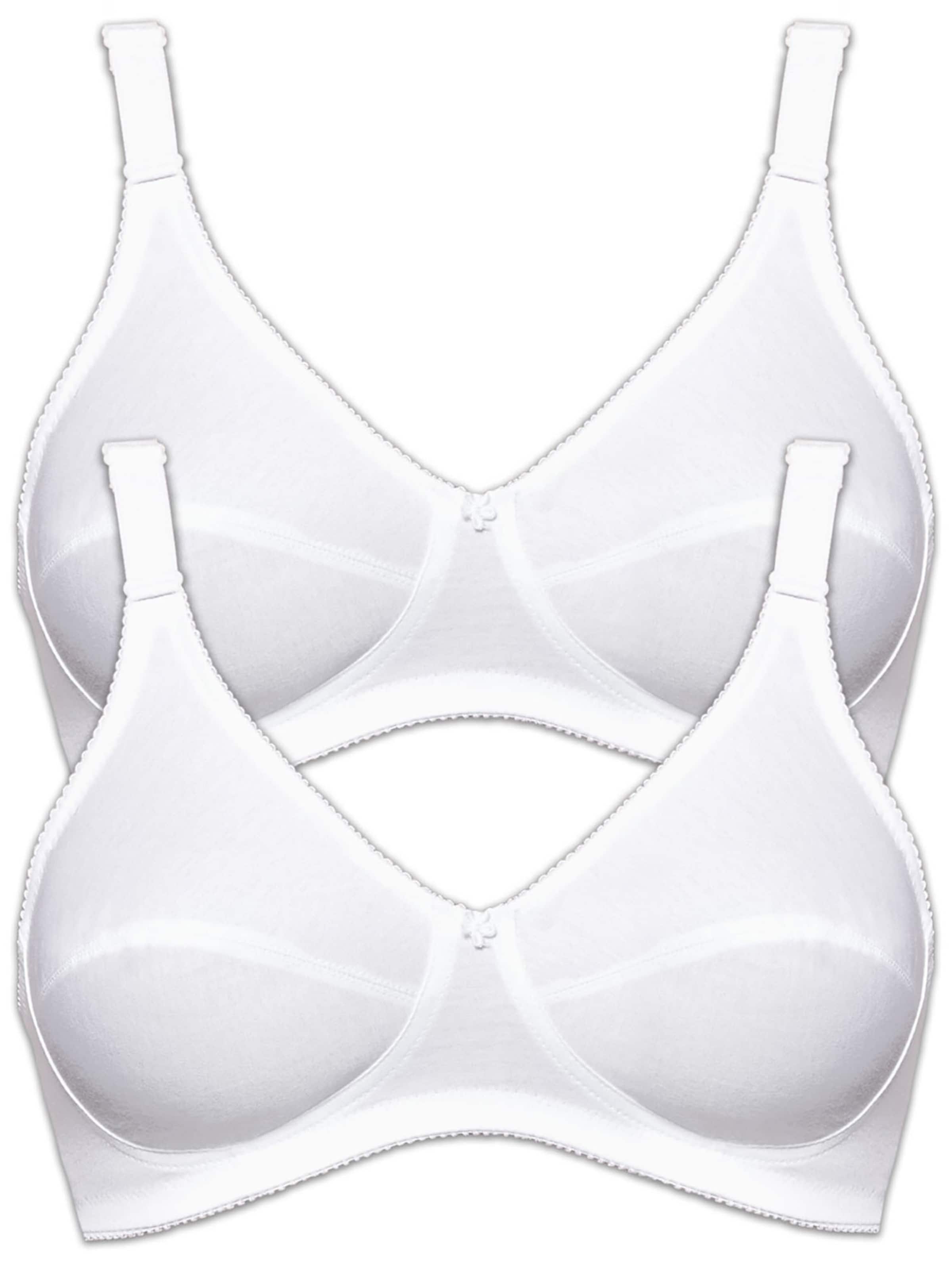 SUSA Bra 'Cotton' in White: front