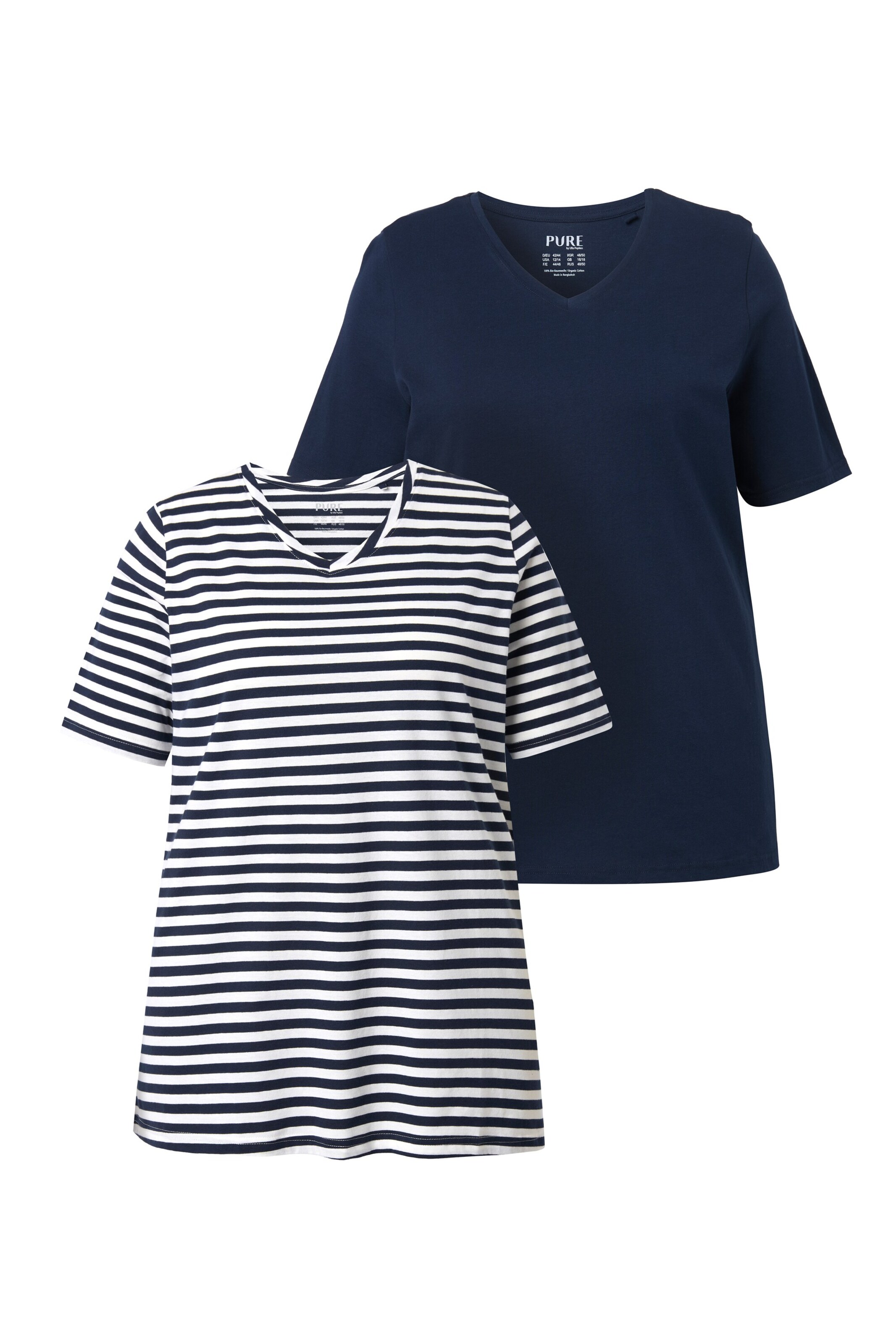 Ulla Popken Shirt in Blau: Vorderseite