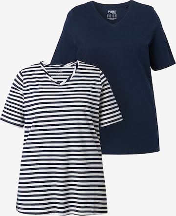 Ulla Popken Shirt in Blau: Vorderseite