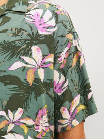 JACK & JONES Comfort fit Overhemd 'JJLUKE TAMPA' in Groen