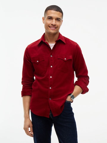TOMMY HILFIGER Regular fit Overhemd in Rood: voorkant