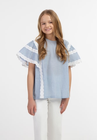 DREIMASTER Blouse in Blue: front