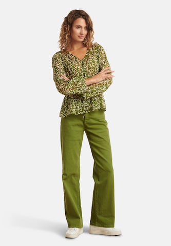 Smashed Lemon Loosefit Jeans in Groen