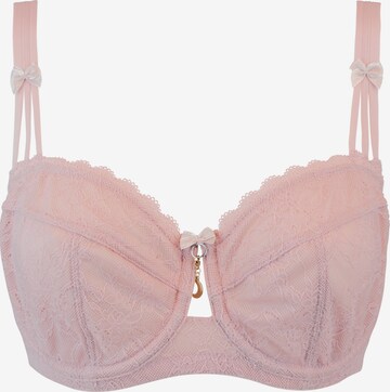 Balconnet Soutien-gorge 'Sienna' SugarShape en rose : devant