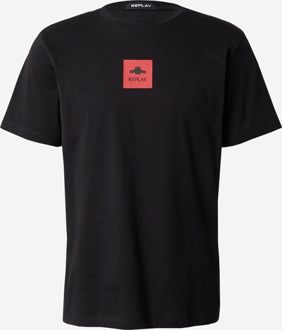 REPLAY Тениска в червено / черно, Преглед на продукта