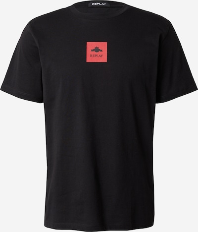 REPLAY Majica u crvena / crna, Pregled proizvoda