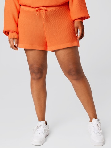 A LOT LESS Pants 'Elena' in Orange: front