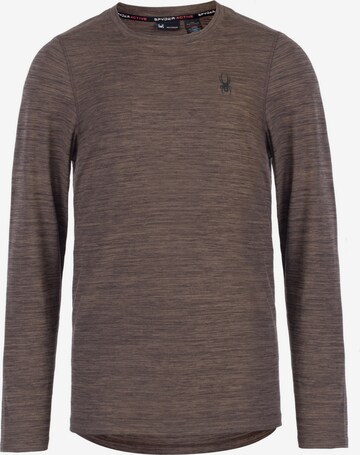 Spyder Performance Shirt in Brown: front