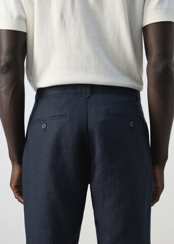 MANGO MAN Regular Hose 'Oyster' in Blau