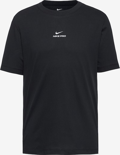 NIKE Toiminnallinen paita 'Pro' värissä musta / valkoinen, Tuotenäkymä