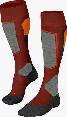 FALKE Athletic Socks 'SK4 Advanced' in Red: front