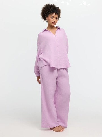 cfab - Camisa 'Musselin Shirt' em roxo