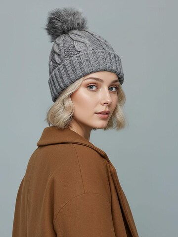Neverless Mütze 'Caren' in Grau
