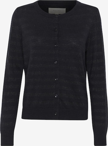 Part Two Strickjacke in Blau: Vorderseite