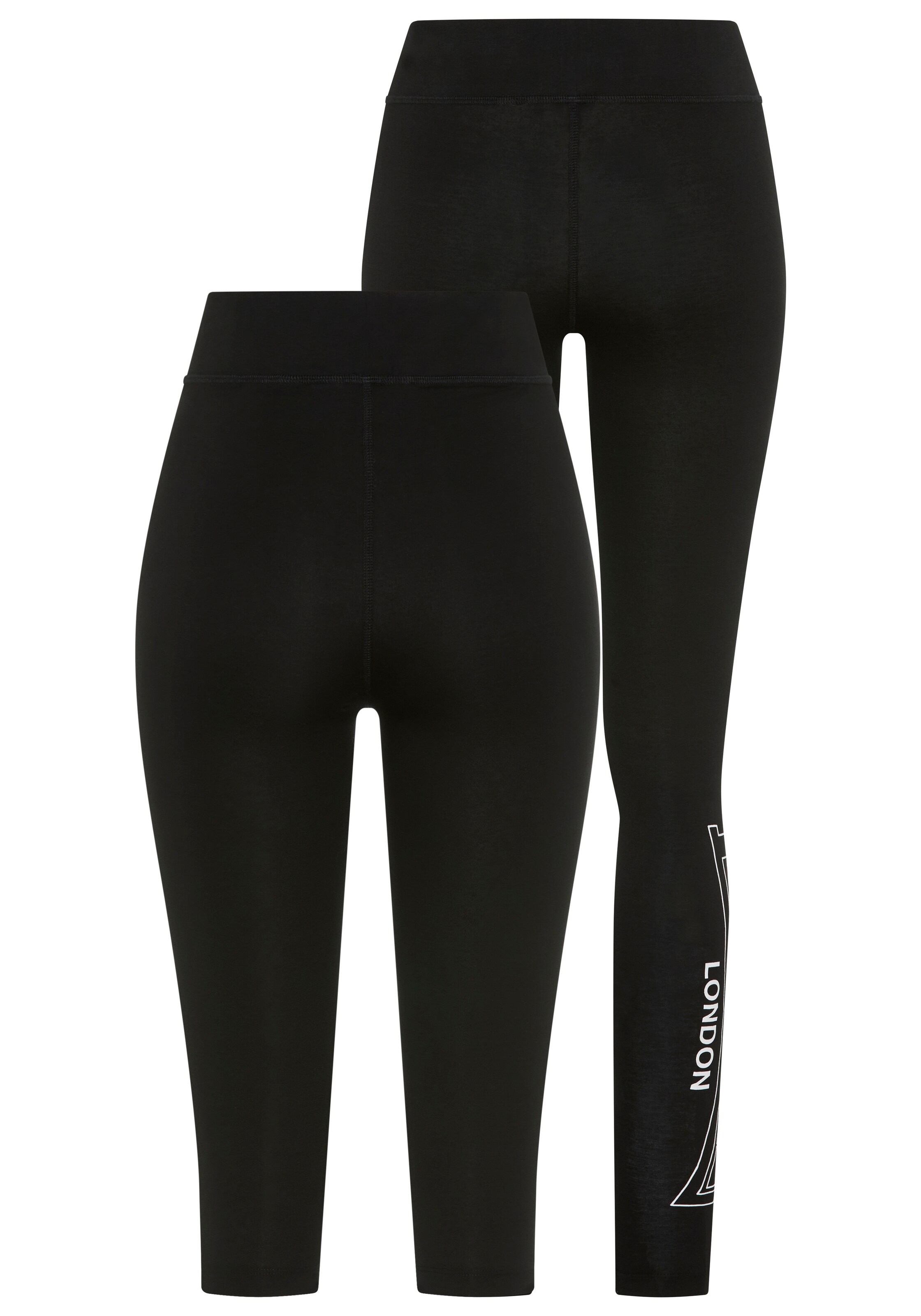 LONSDALE Skinny Leggings in Schwarz