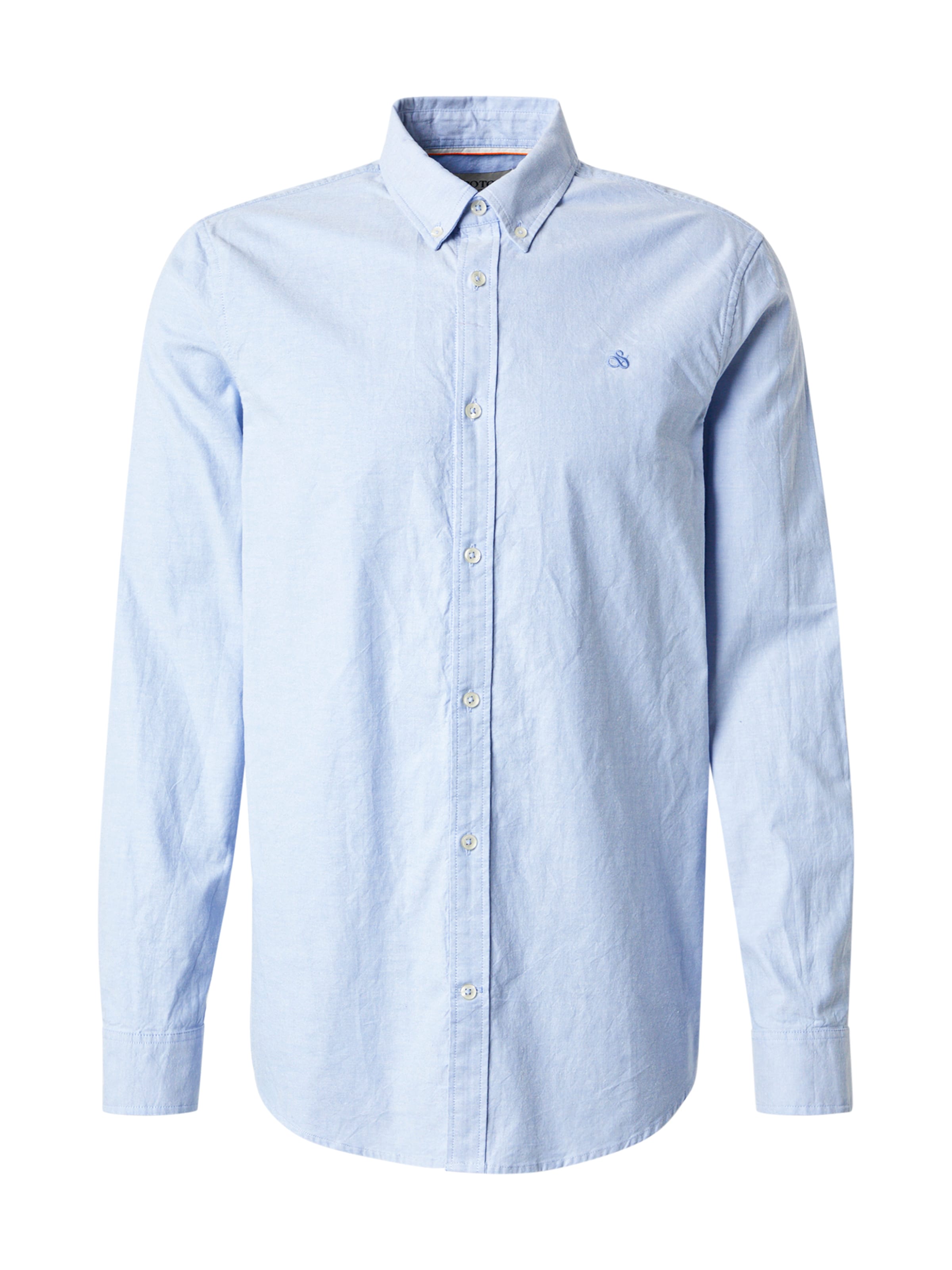 SCOTCH & SODA - Regular Fit Camisa 'Seasonal core' em azul: frente
