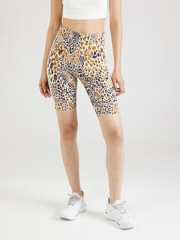 ADIDAS SPORTSWEAR Skinny Sports trousers 'Adidas x FARM Rio' in Beige: front