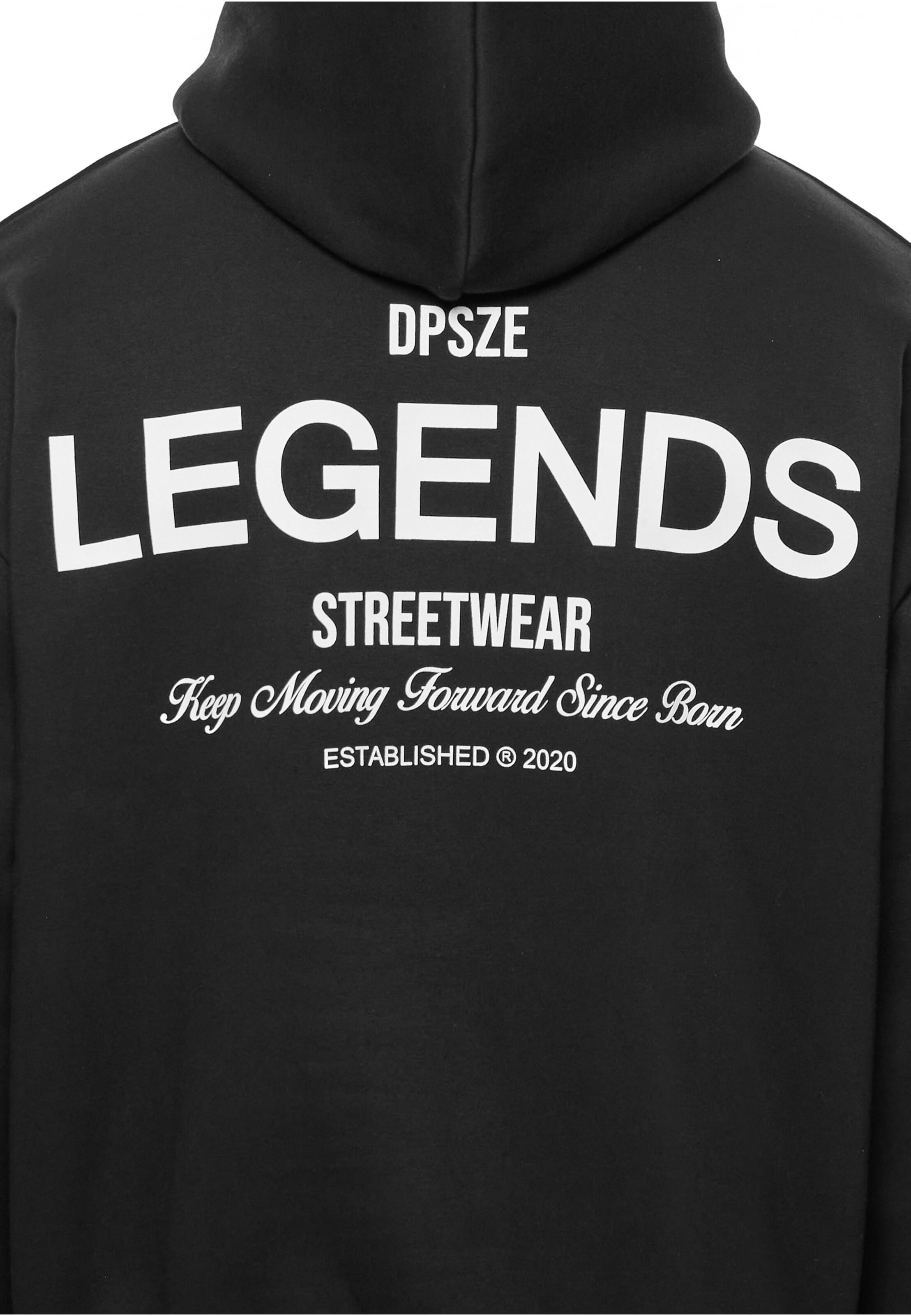 Dropsize Sweatshirt in Schwarz