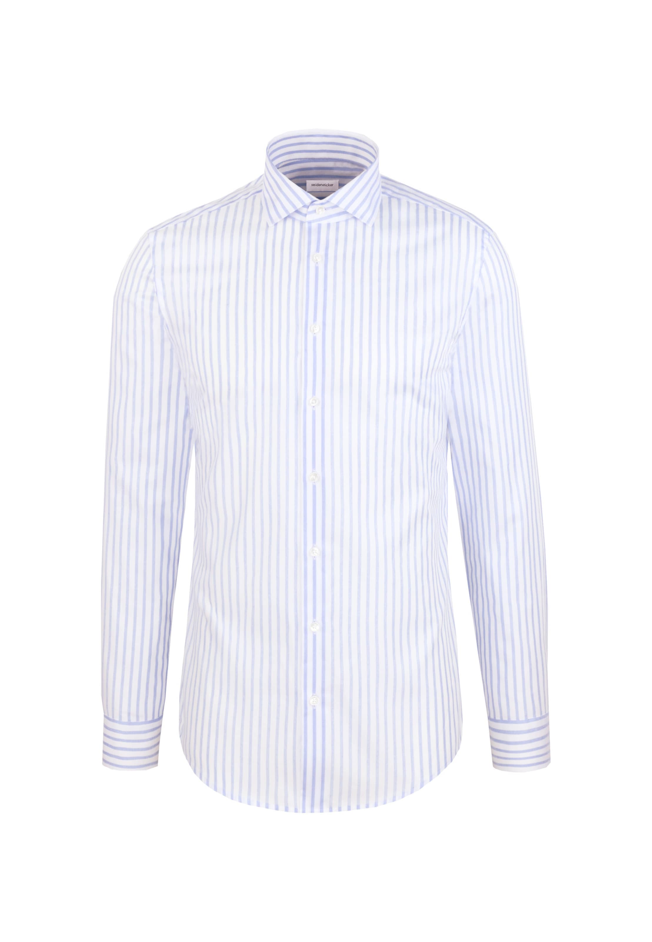 Coupe regular Chemise business 'Schwarze Rose' SEIDENSTICKER en bleu : devant