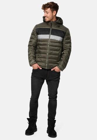 INDICODE JEANS Winterjas 'Hampshire' in Groen