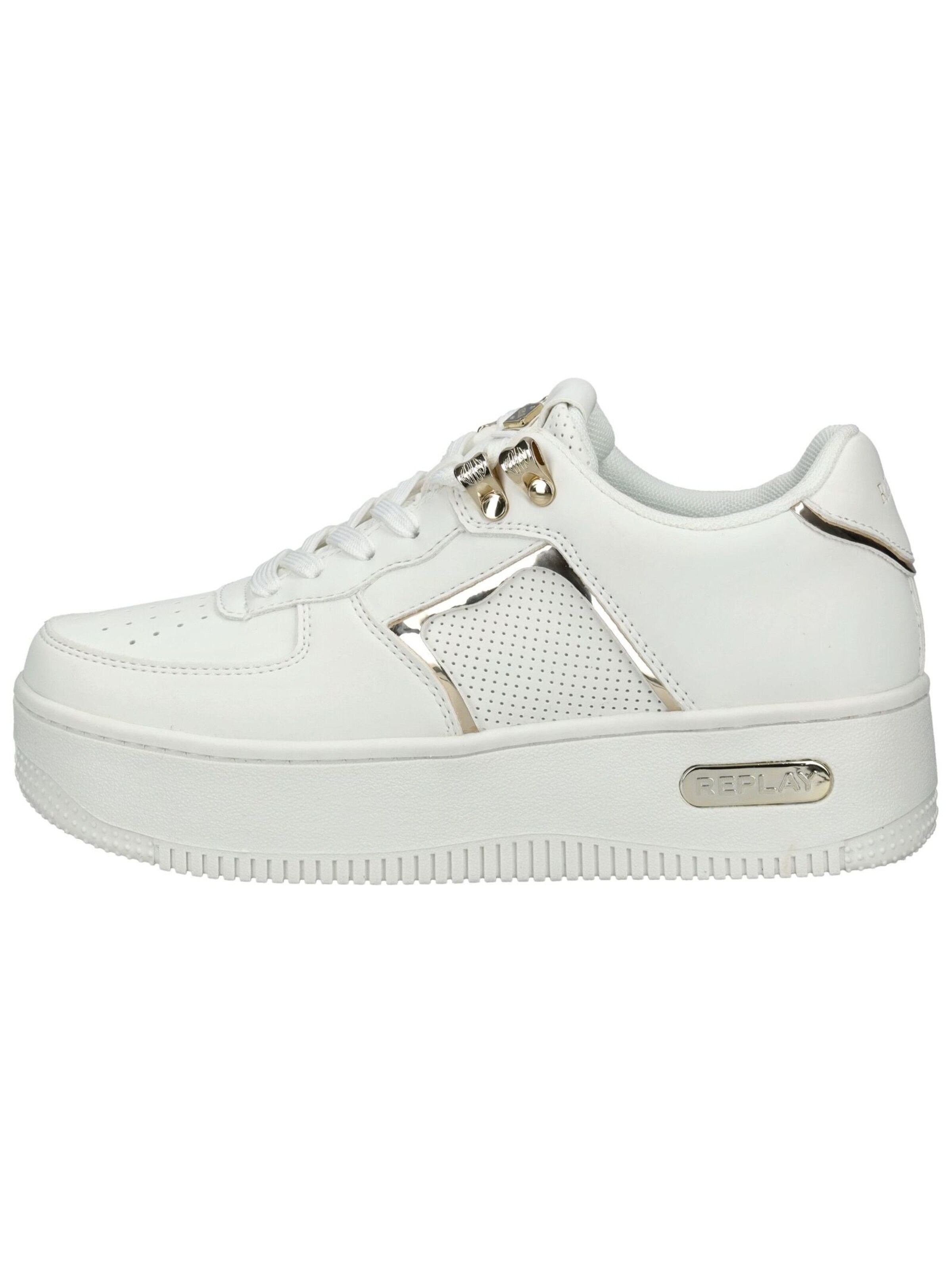 REPLAY High-Top Sneakers in White